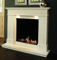 Marble & Limestone Fireplaces&nbsp;BOTICELLI ILLUMIA SLIMLINE